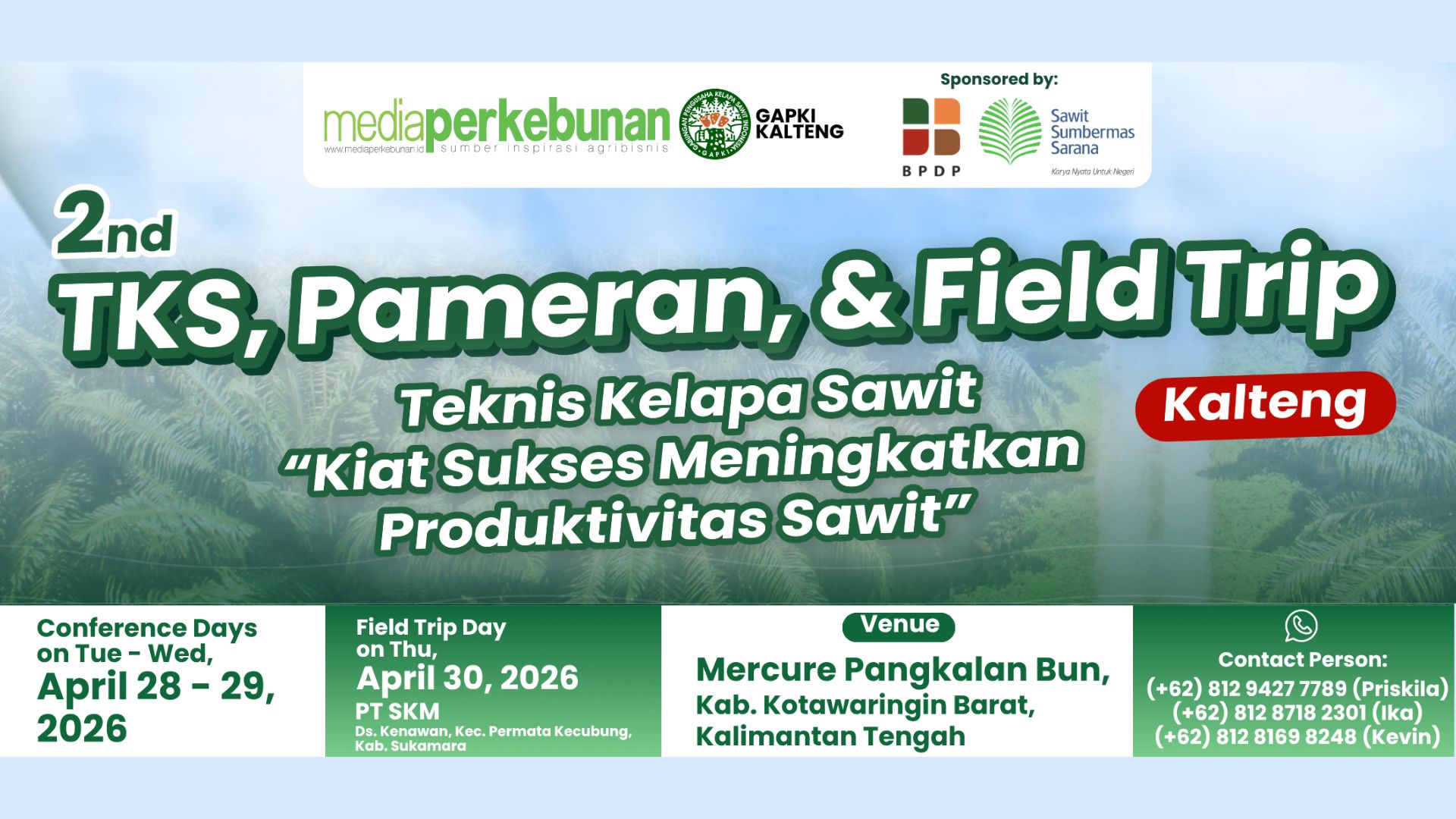 Didukung GAPKI Kalteng dan BPDP, TKS Hadir sebagai Bentuk Nyata Kepedulian Terhadap Produktivitas Sawit Petani Rakyat