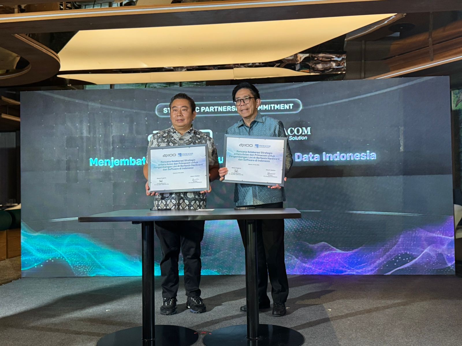 Gandeng Axioo, Primacom Dorong Infrastruktur AI Lokal untuk Sektor Strategis
