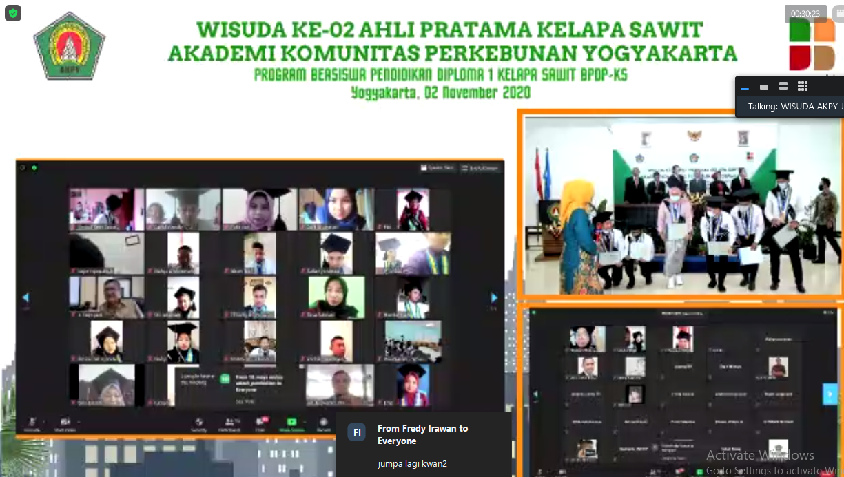 AKPY WISUDA 298  AHLI PRATAMA SAWIT, 150 SUDAH DITERIMA BEKERJA