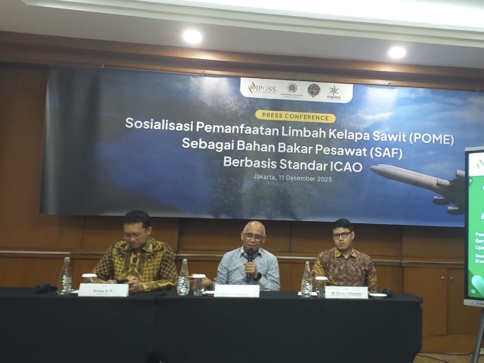 Limbah Cair Sawit (POME) RI Kini Sah Sebagai Bahan Bakar Pesawat (SAF)