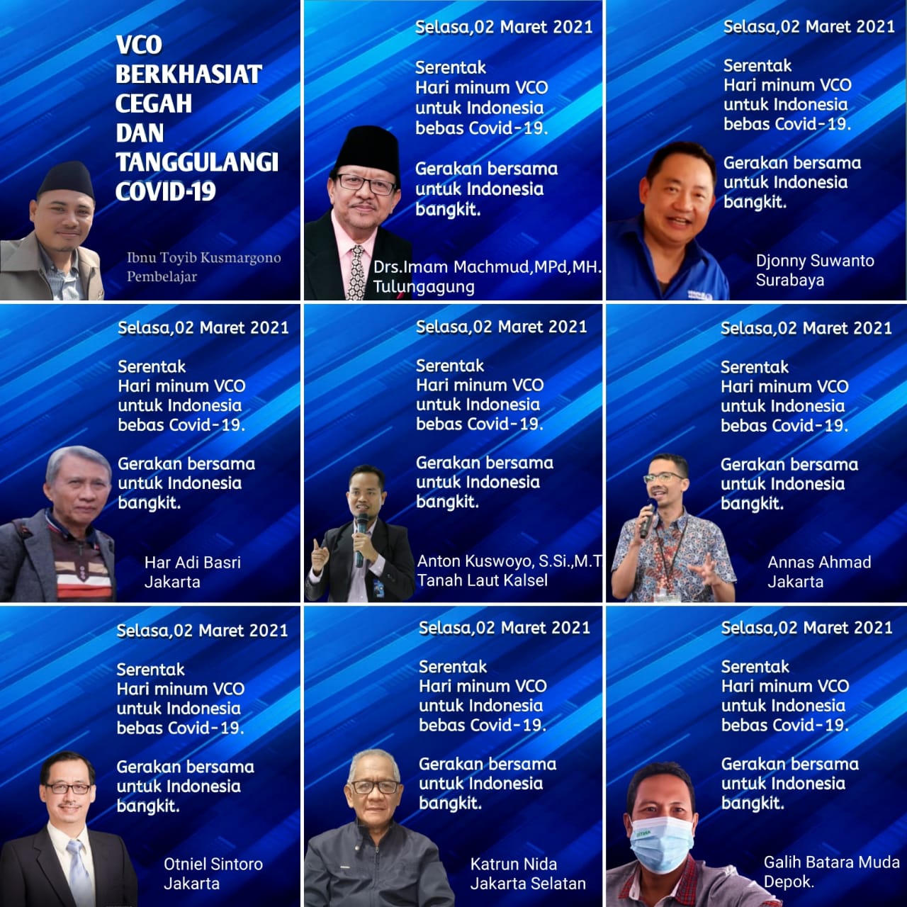 GERAKAN MINUM VCO, NEGERI KAYA KELAPA  INDONESIA  LAWAN COVID 19