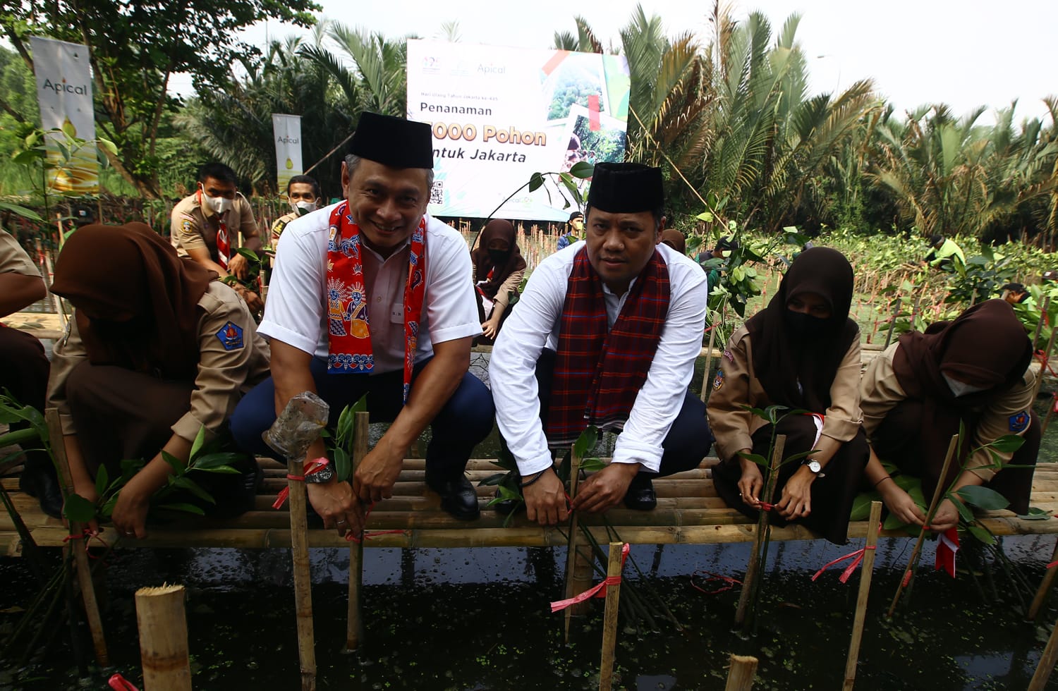 Rayakan HUT DKI Jakarta, Apical Group Bersama Pemprov DKI Tanam 3000 Mangrove