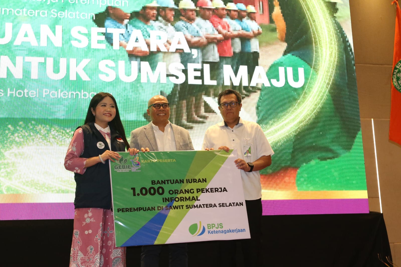 GEBIE : Perlindungan BPJS Ketenagakerjaan 1.000 Pekerja Informal Perempuan Sawit
