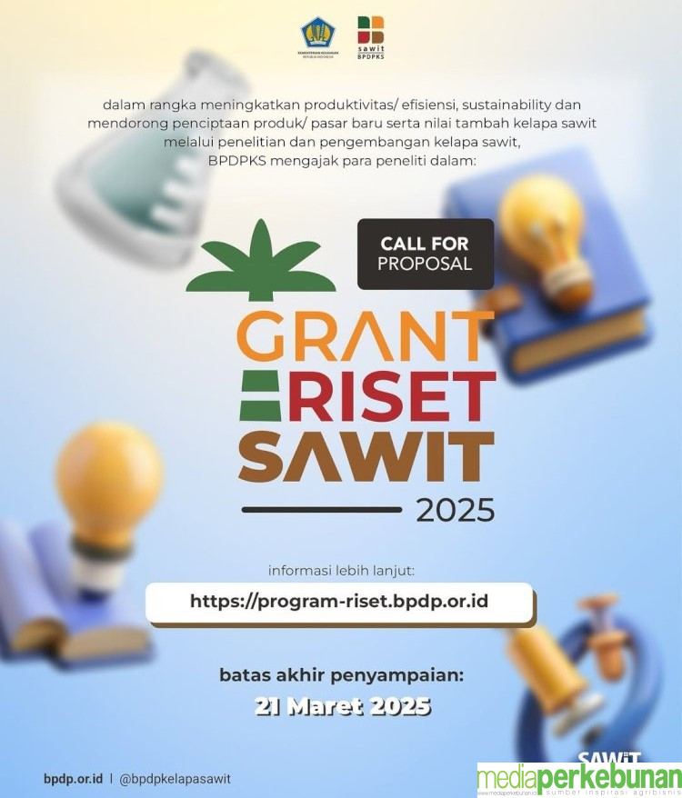 BPDPKS Buka Program Grant Riset Sawit 2025, Ini Batas Waktunya!