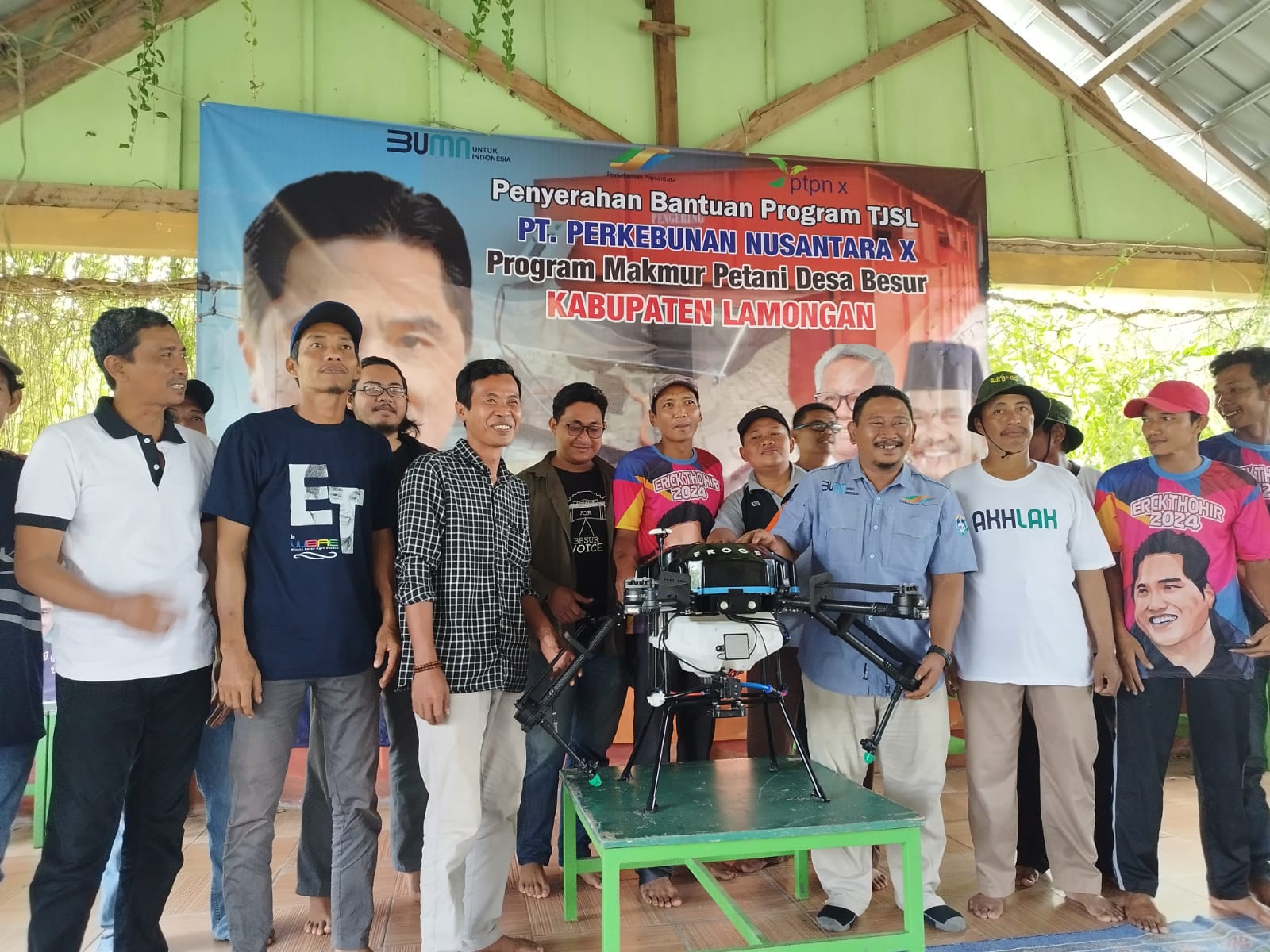 Tingkatkan Produktivitas Petani Lamongan, PTPN X Beri Bantuan Alat Pertanian