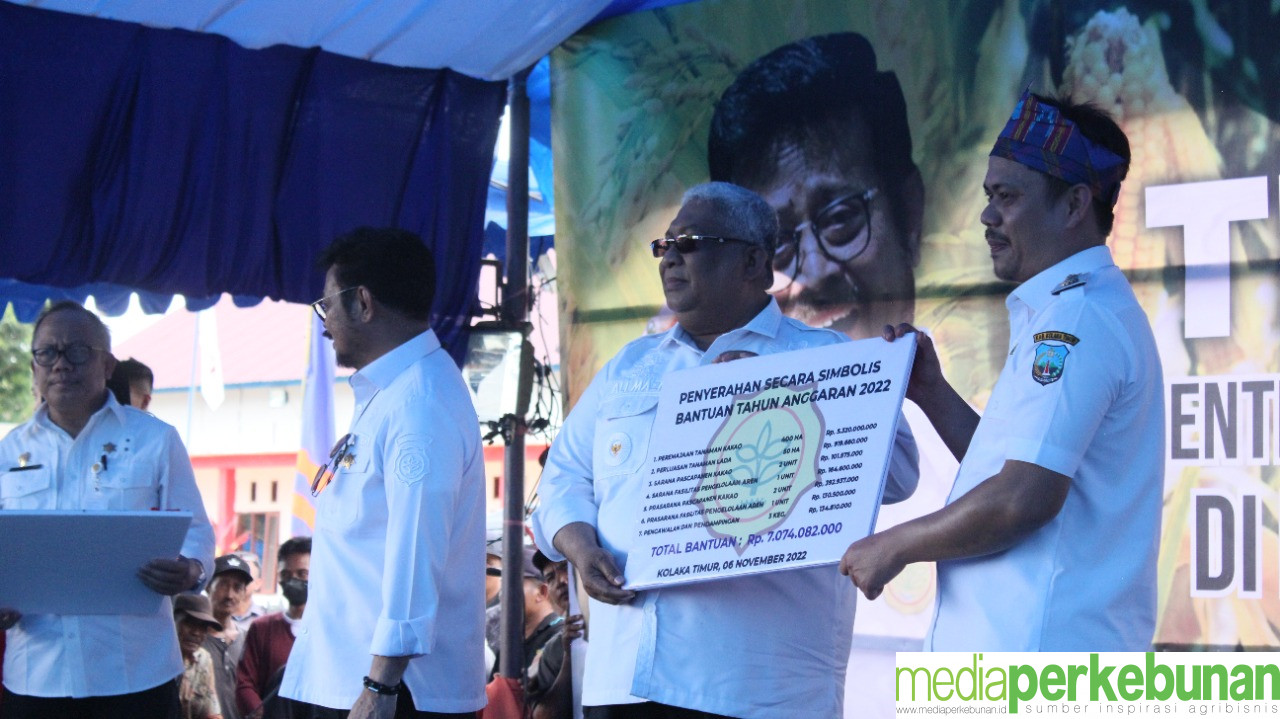 KEMENTAN BANTU RP7 MILIAR PENGEMBANGAN PERKEBUNAN DI KOLAKA TIMUR