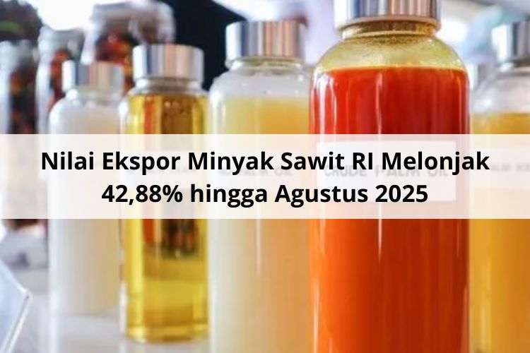 Nilai Ekspor Minyak Sawit RI Melonjak 42,88% hingga Agustus 2025, GAPKI Ungkap Penyebabnya