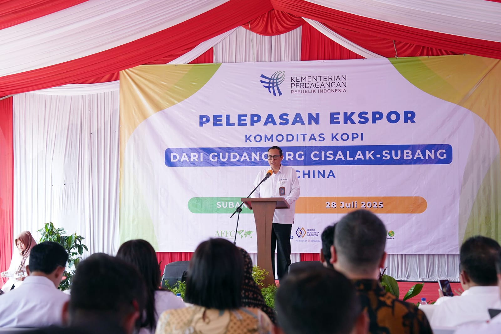 67,6 Ton Kopi dari SRG Subang Diekspor ke RRT