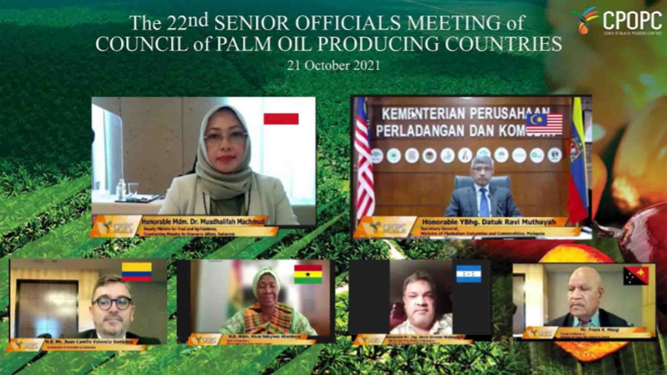 CPOPC Gelar Pertemuan Tingkat Pejabat Tinggi Ke-22