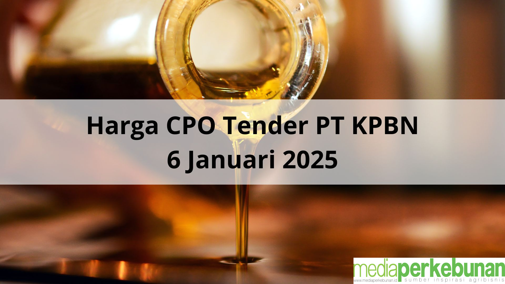 Semakin Pahit Harga CPO Hasil Tender PT KPBN Periode 6 Januari 2025