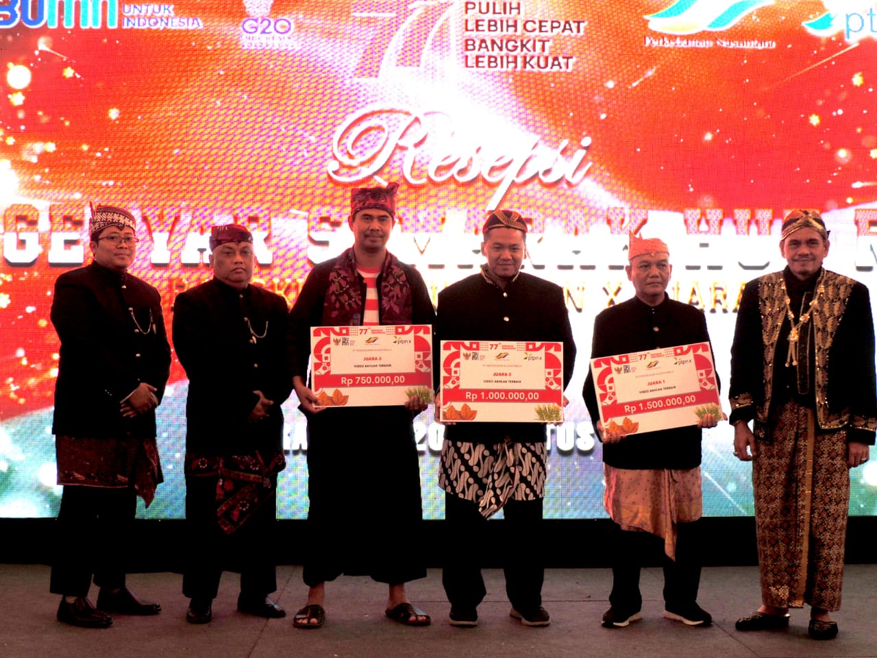 RESEPSI HUT RI, BANGKIT UNTUK PTPN X JUARA