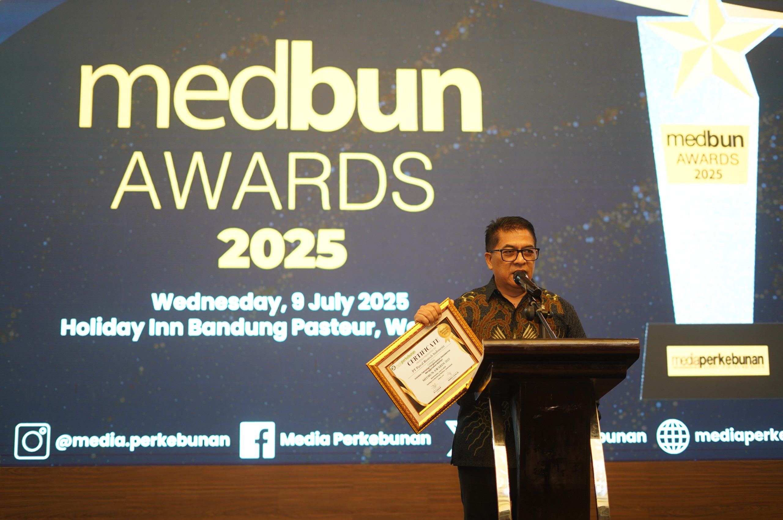 Inovasi Pengendalian Ganoderma dari PT Pascal Biotech Indonesia Raih Penghargaan di Medbun Awards 2025