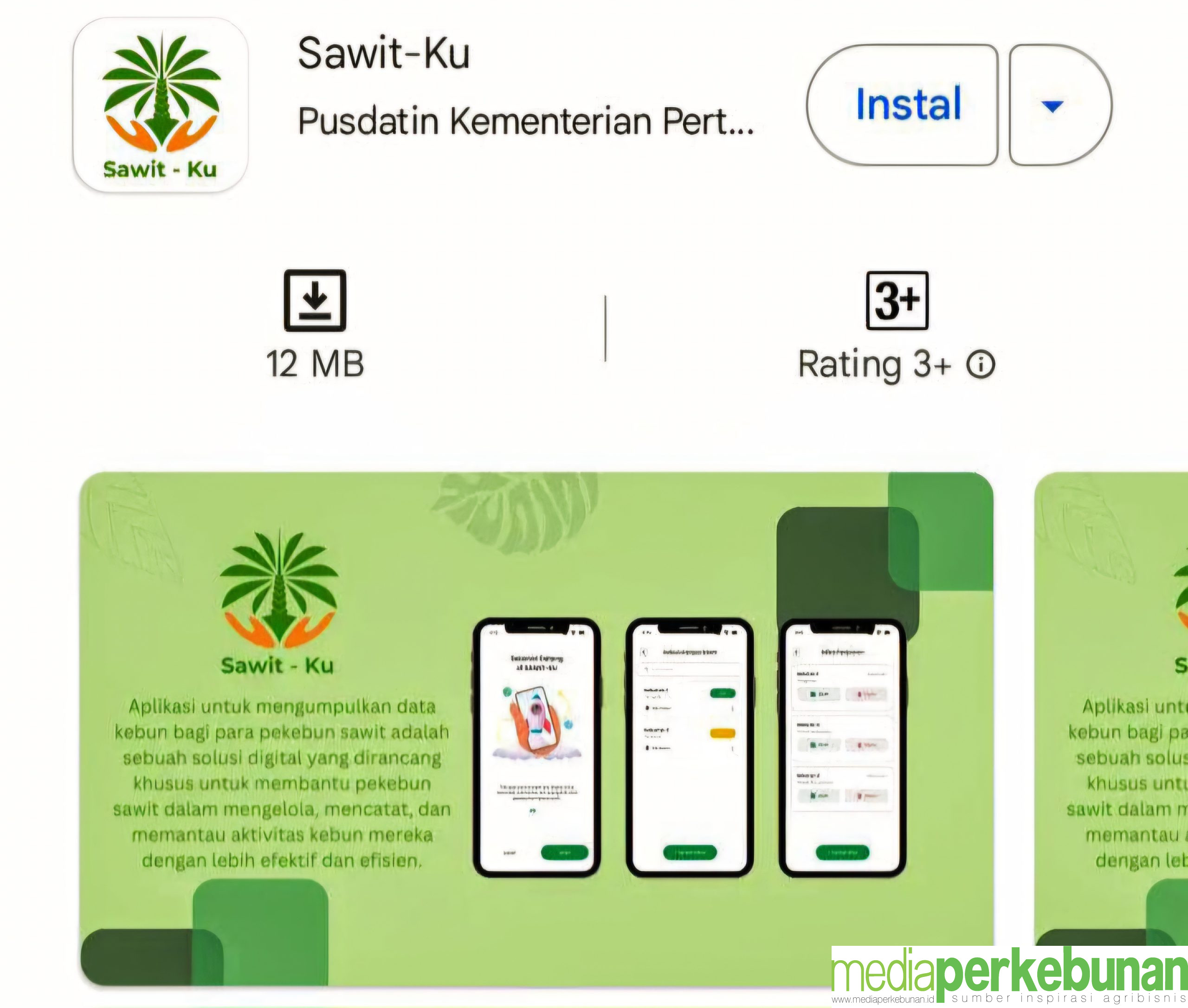 Pusdatin Kementan Luncurkan Aplikasi Sawit-Ku