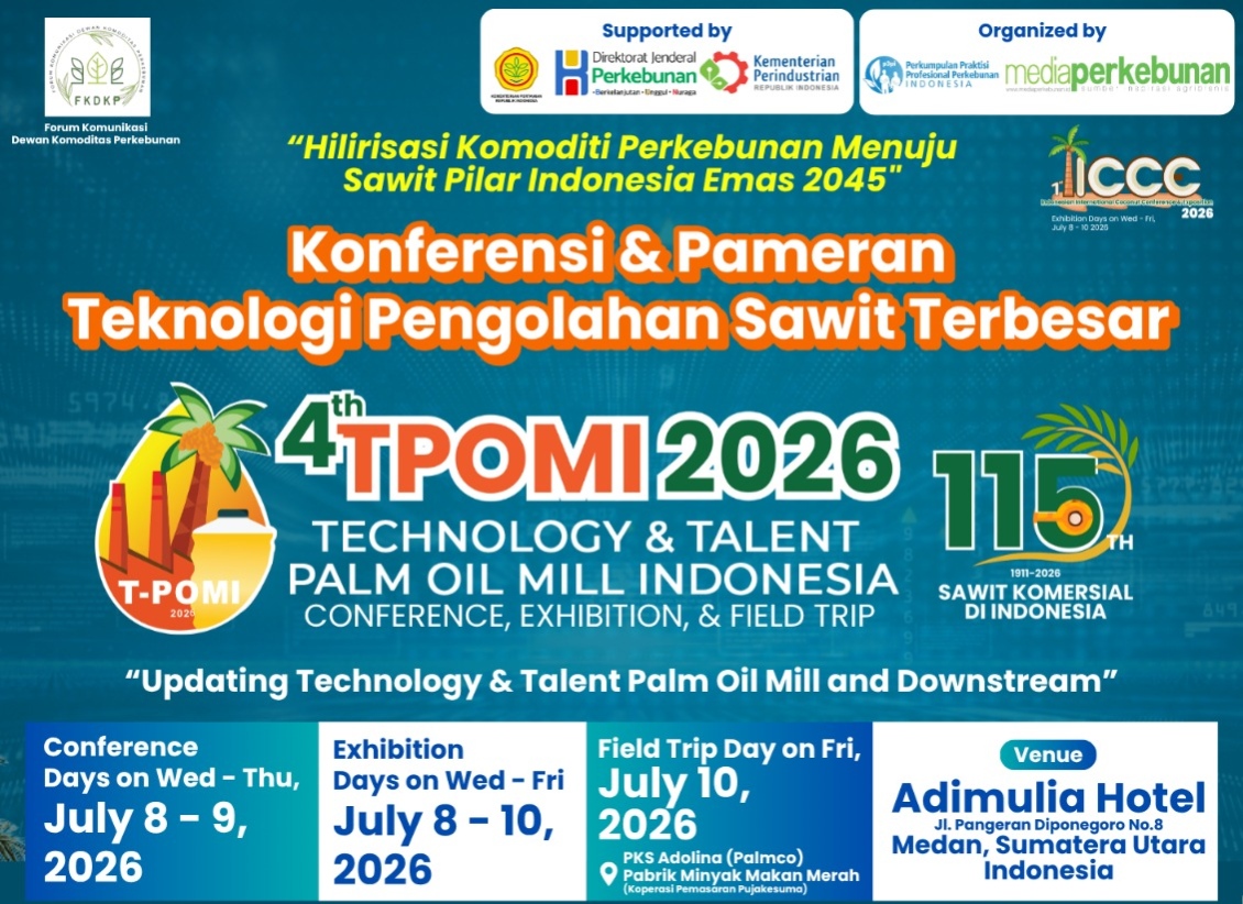 Rayakan 115 Tahun Sawit Komersial, Medan Jadi Tuan Rumah Konferensi TPOMI 2026