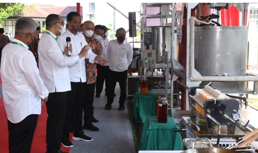 Presiden Jokowi Tinjau Inovasi Minyak Makan Merah