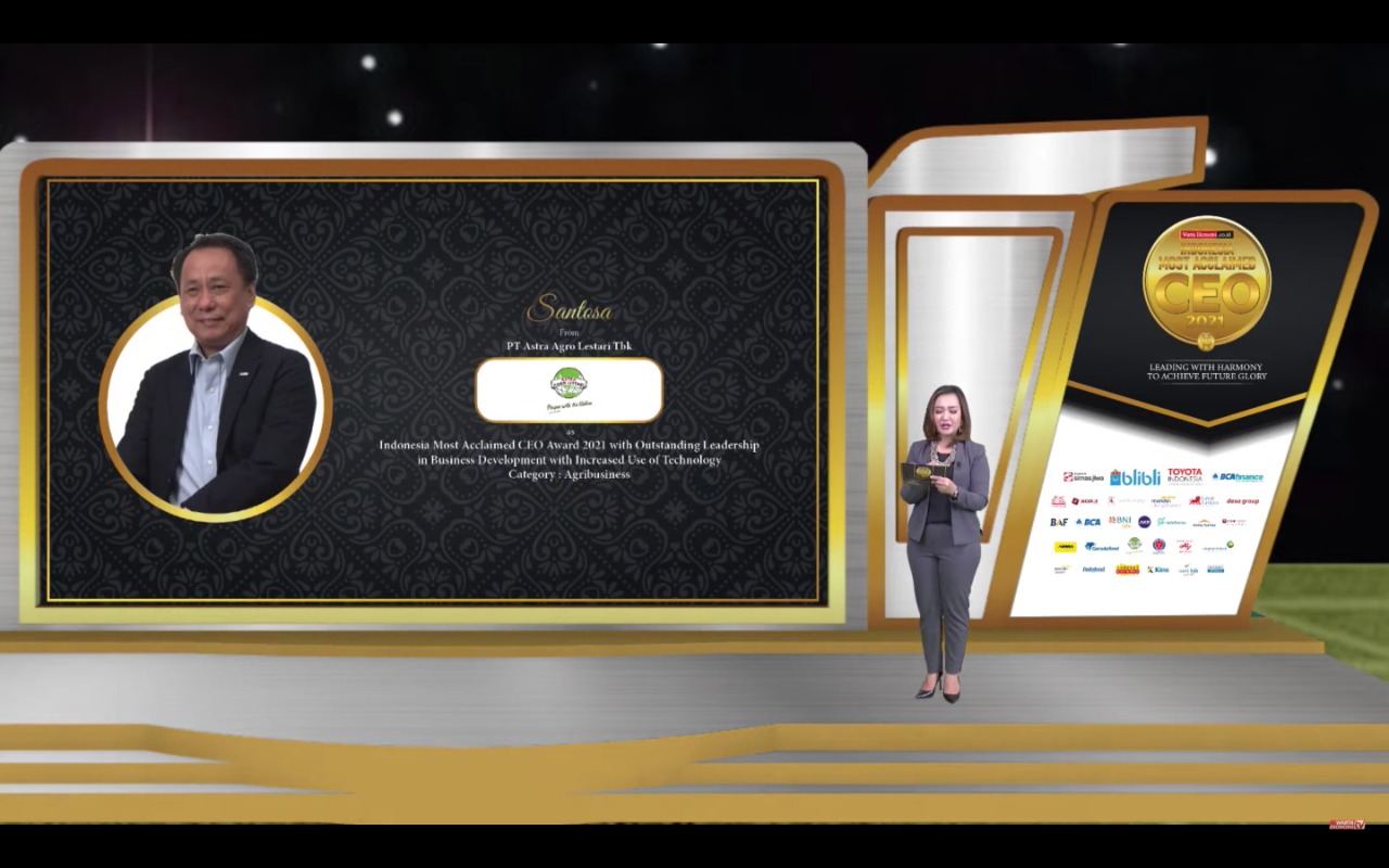 CEO Astra Agro Raih Indonesia Most Acclaimed CEO 2021