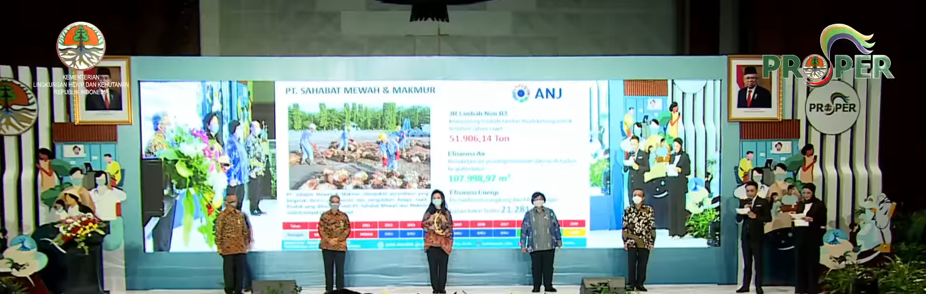 PT SMM GROUP ANJ , PERKEBUNAN KELAPA SAWIT PERTAMA TERIMA PROPER EMAS