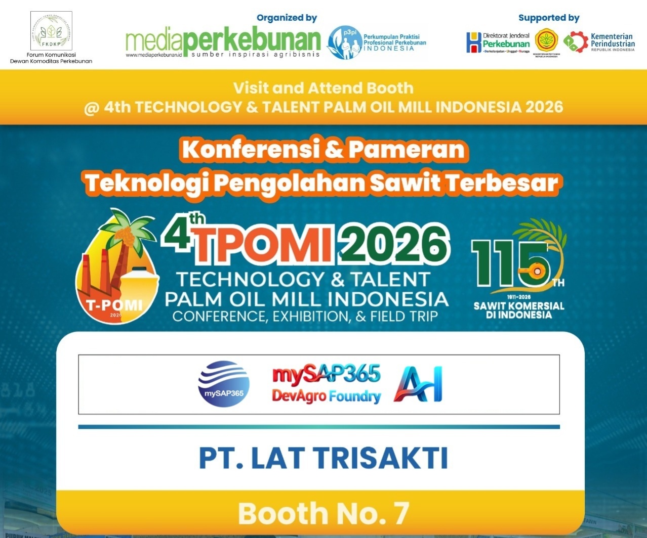 TPOMI 2026: PT LAT Trisakti Unjuk Riset dan Teknologi Mutakhir Industri Sawit
