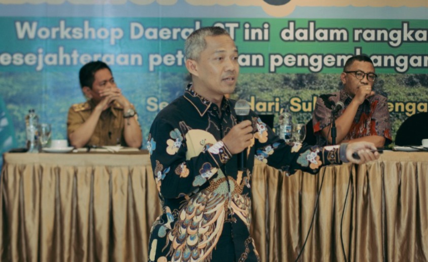 Dr. Yabani dalam Workshop 3T: Penggunaan Benih Unggul dan BMP Dapat Atasi Rendahnya Produktivitas Sawit di Sultra