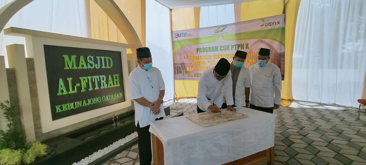 PTPN X Salurkan CSR Untuk Renovasi Masjid di Jember