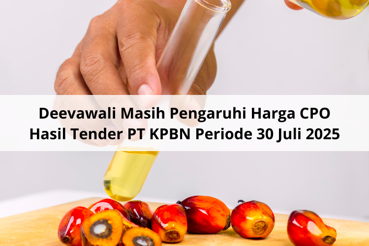 Deevawali Masih Pengaruhi Harga CPO Hasil Tender PT KPBN Periode 30 Juli 2025