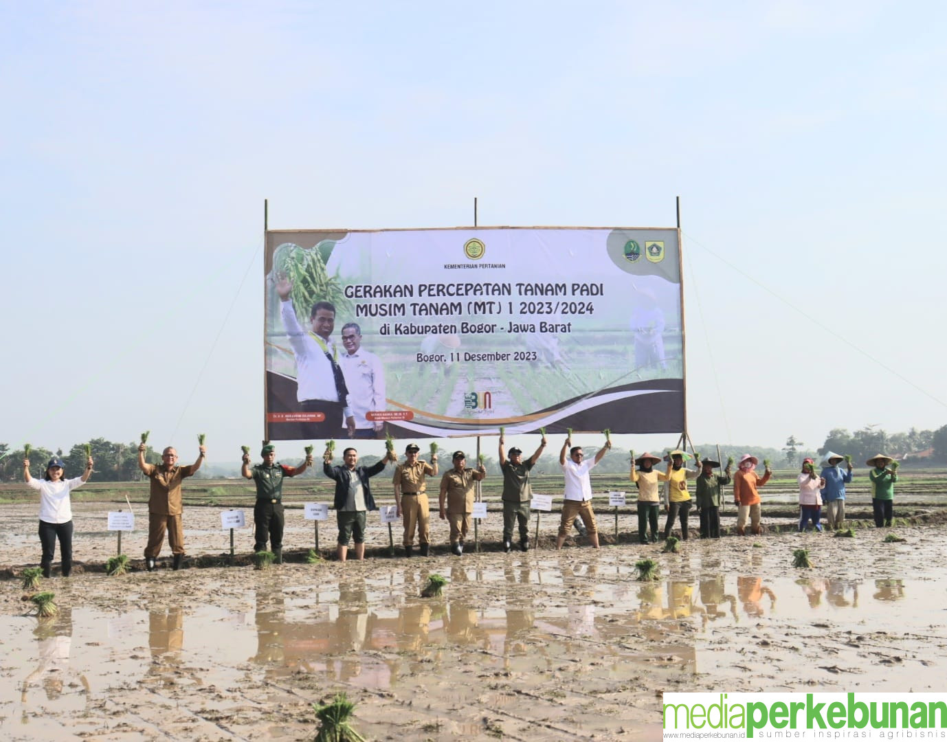 Kementan Lakukan Percepatan Tanam Padi di Kabupaten Bogor