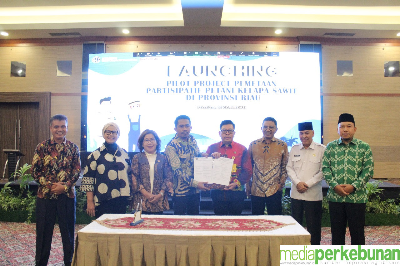 SPKS DAN KANWIL BPN RIAU KERJASAMA PILOT PROJECT PEMETAAN PARTISIPATIF  PETANI KELAPA SAWIT