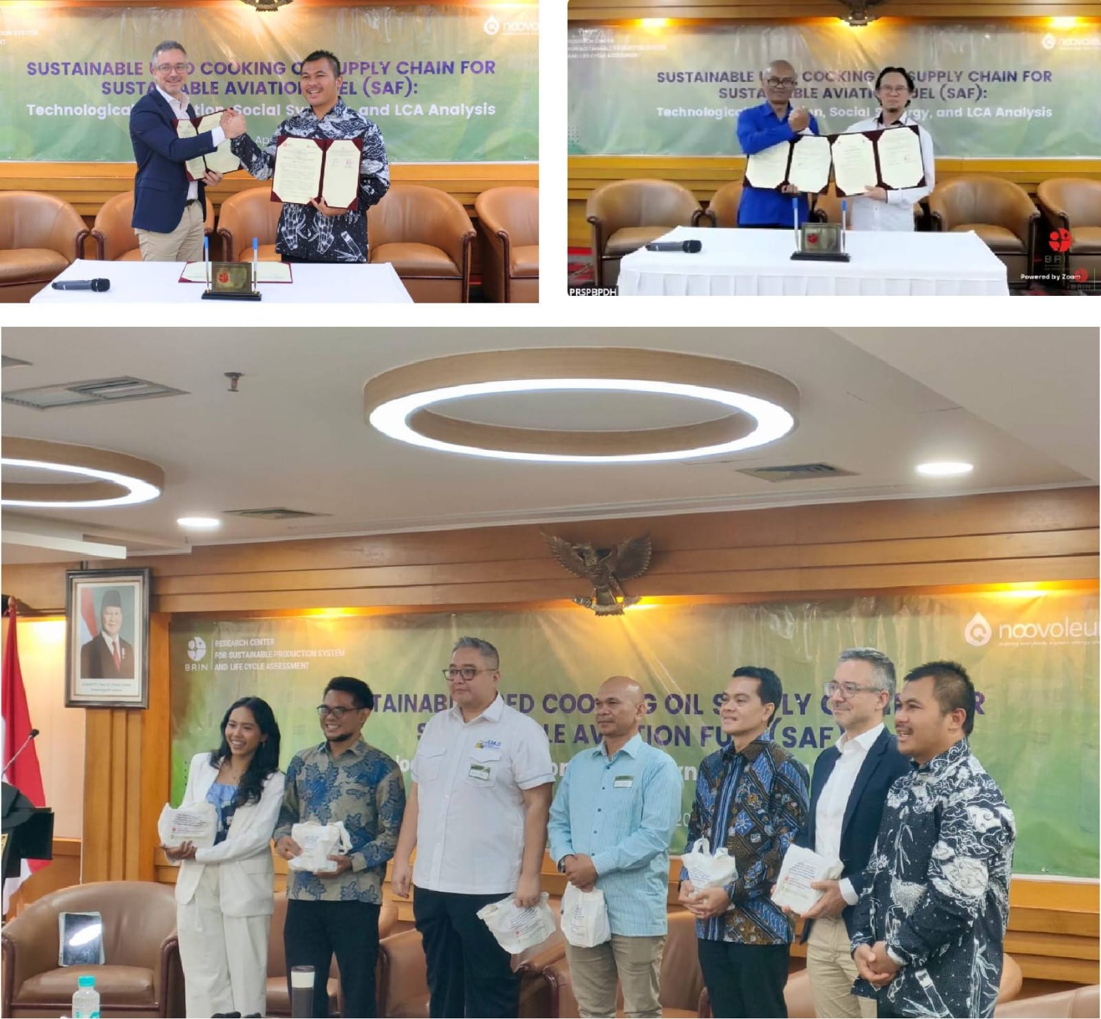 Sepakat Kumpulkan Minyak Jelantah, BRIN dan Noovoleum Dukung Bioavtur untuk Industri Penerbangan