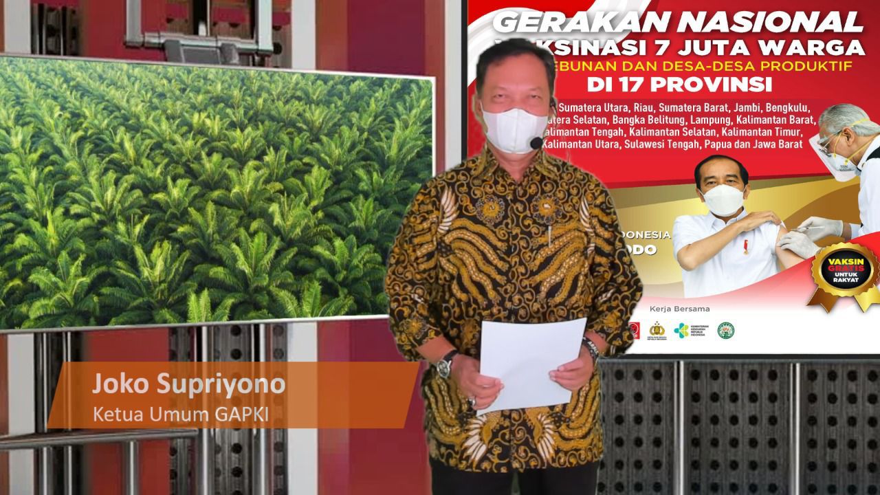 JOKOWI APRESIASI GERAKAN VAKSINASI 7 JUTA MASYARAKAT PERKEBUNAN