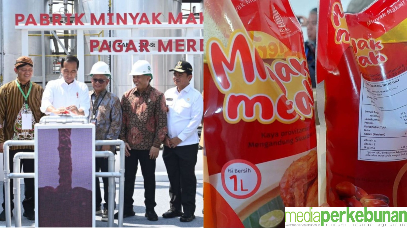 Jokowi Resmikan Pabrik Minyak Makan Merah Pertama Indonesia