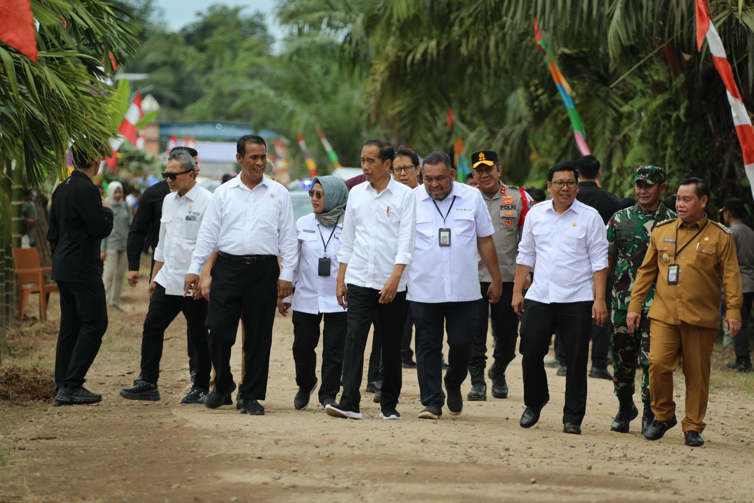 Mentan Amran Dampingi Presiden Jokowi Pantau Pompanisasi di Kotawaringin Timur