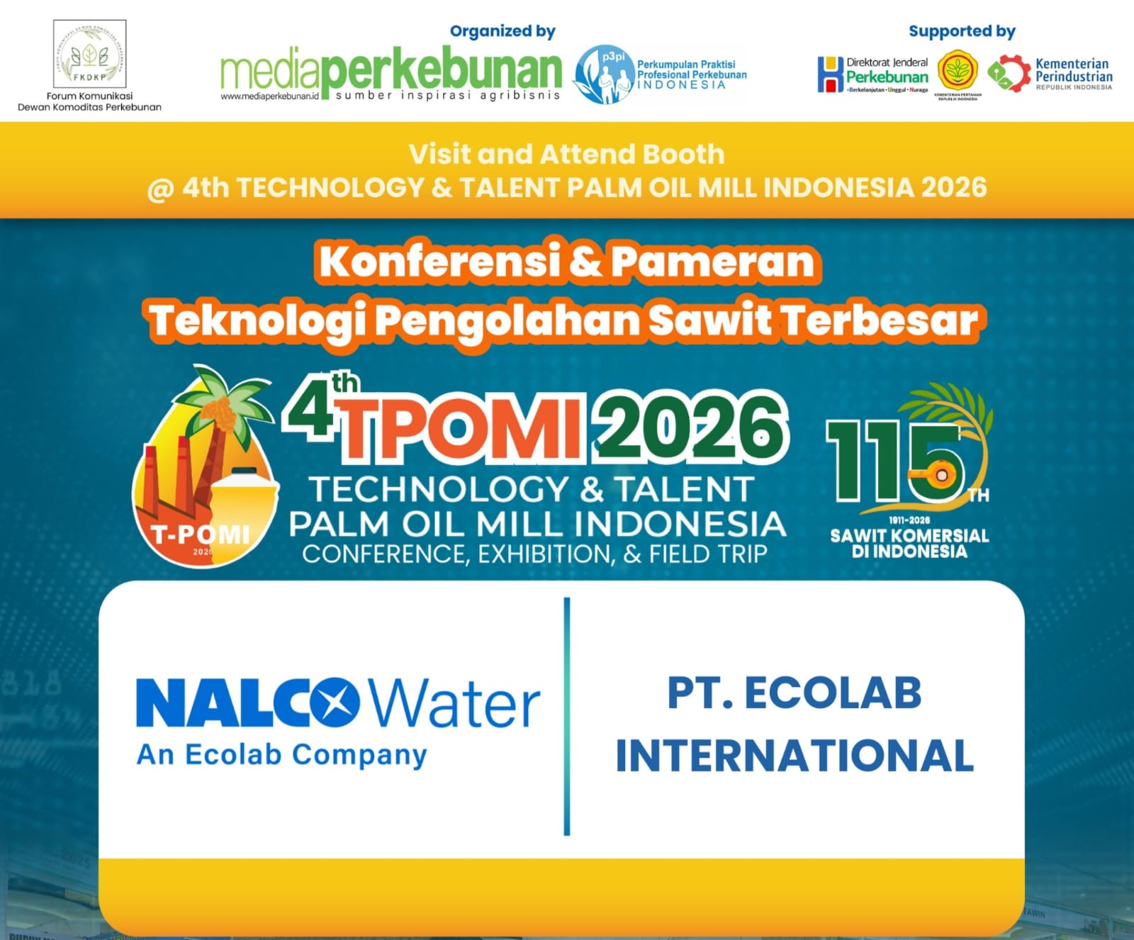 TPOMI 2026: Nalco Water Hadirkan Inovasi Manajemen Air Berbasis Machine Learning