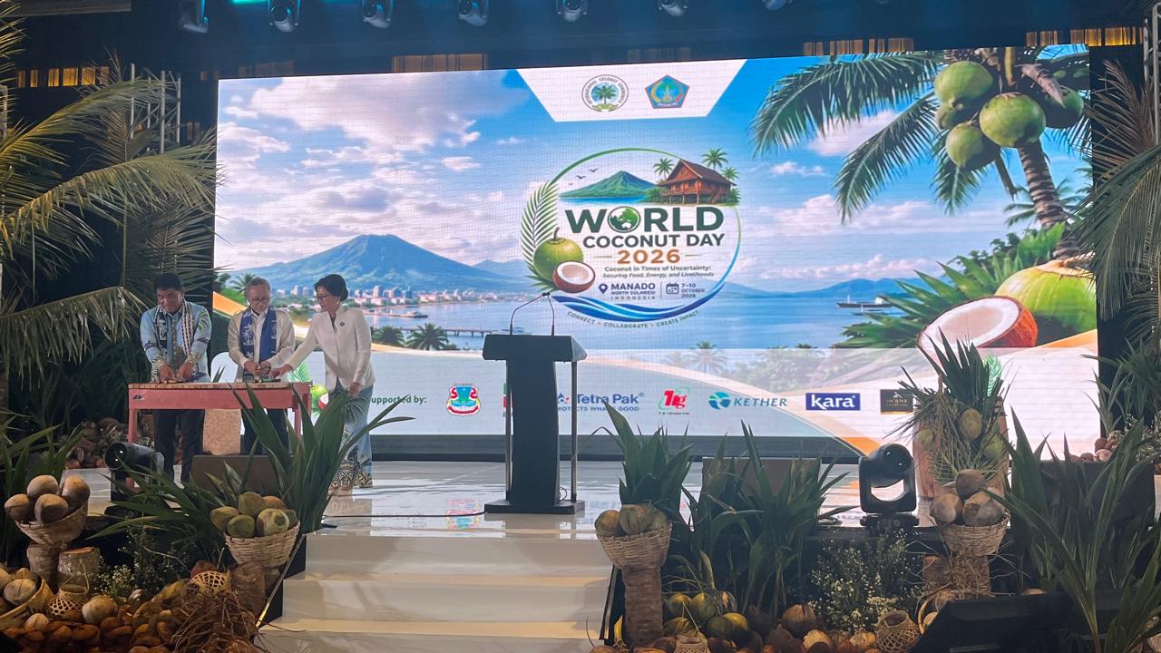 World Coconut Day 2026 Resmi Digelar di Manado, Pemerintah Dorong Percepatan Pengembangan Kelapa